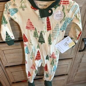 Burt's Bees Baby Holiday Tree Pajamas